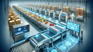 An advanced food packaging facility utilizing nanotechnology