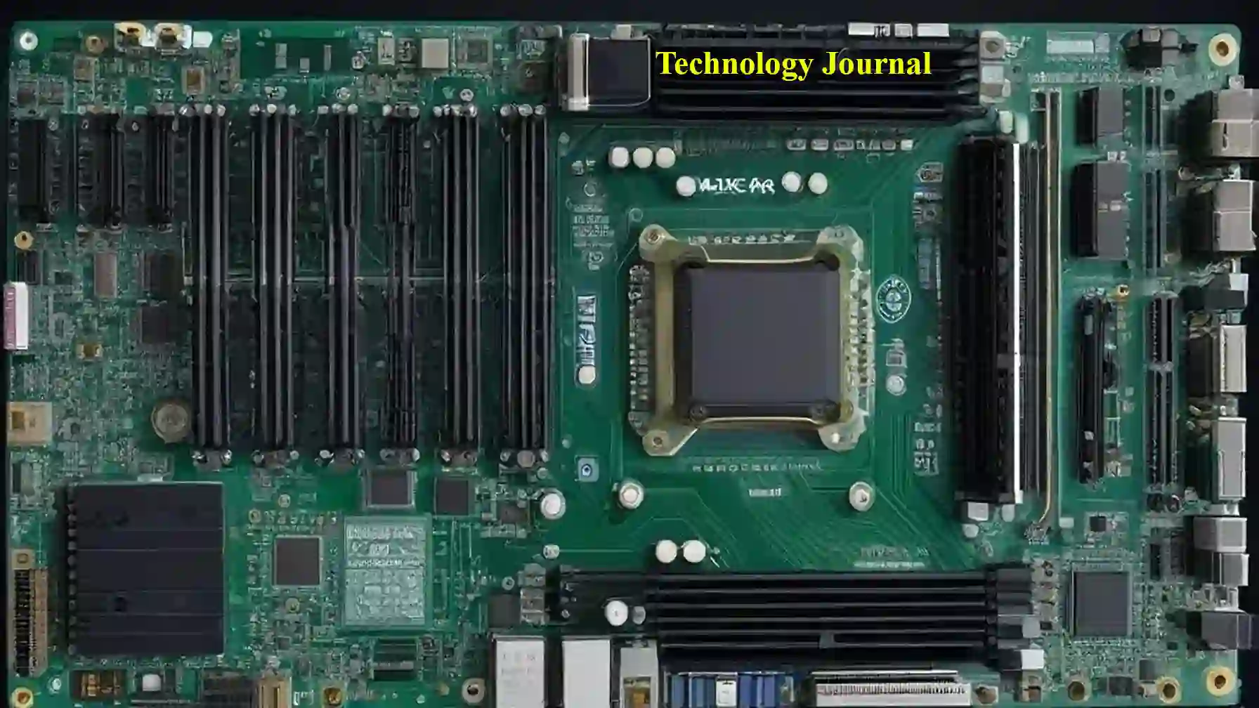 Motherboard with Labeled Components