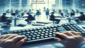 Office Setting with QWERTY Keyboard