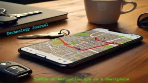 TomTom GO Navigation App on a Smartphone