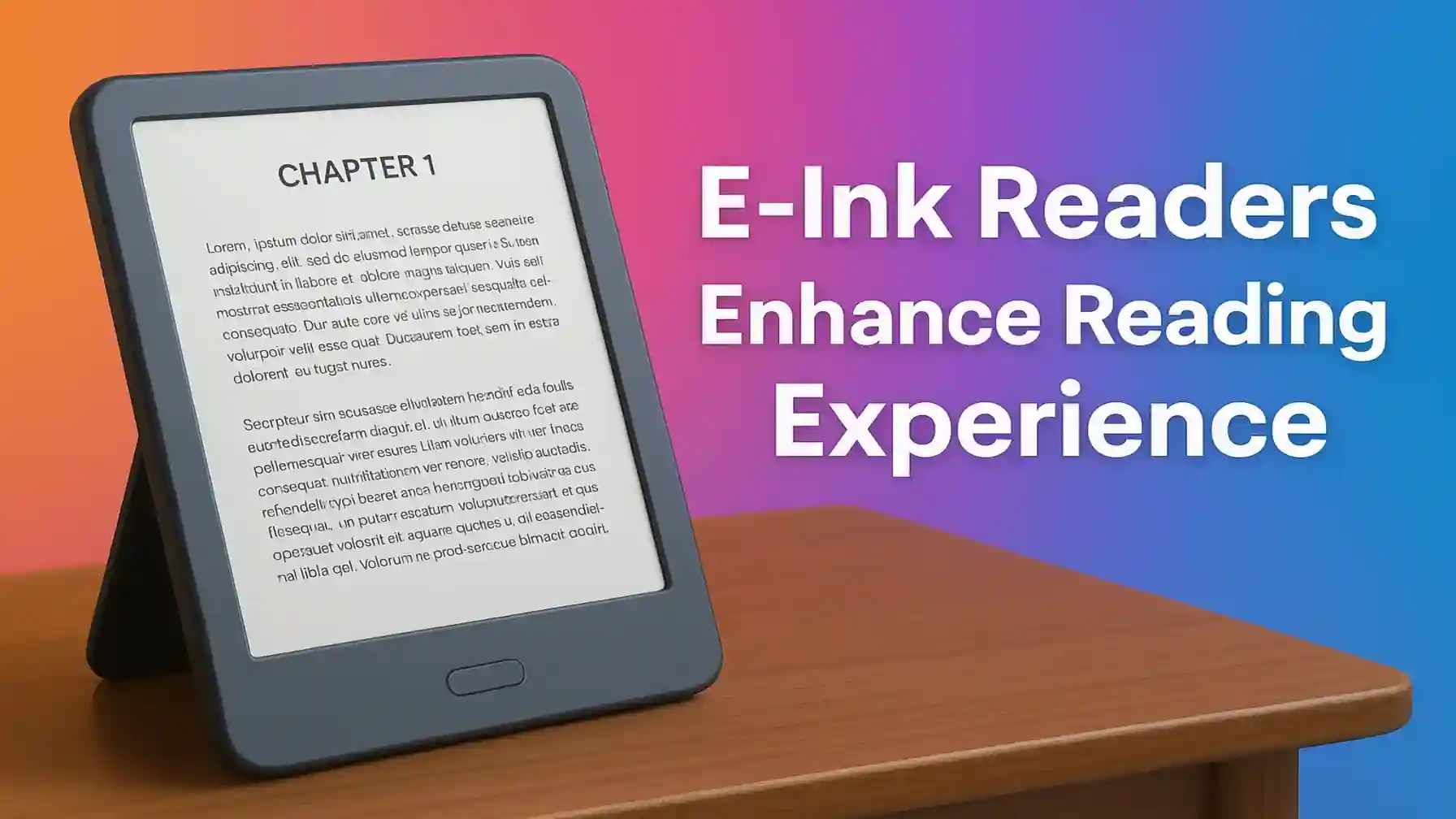E-Ink Readers Enhance Reading Experience